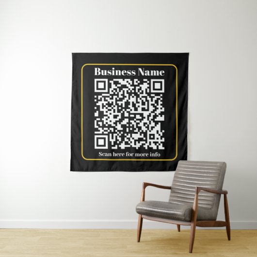 Tenture Créer un code QR d'entreprise instantanément scann (En situation)