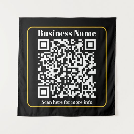 Tenture Créer un code QR d'entreprise instantanément scann (Devant)