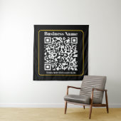 Tenture Créer un code QR d'entreprise scannable instantané (En situation)