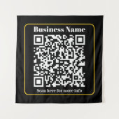 Tenture Créer un code QR d'entreprise scannable instantané (Devant)