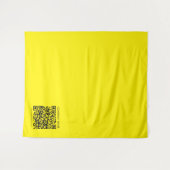 Tenture Créer un code QR | Facilement visible jaune vif no (Devant (Horizontal))