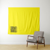 Tenture Créer un code QR | Facilement visible jaune vif no (En situation (horizontale))