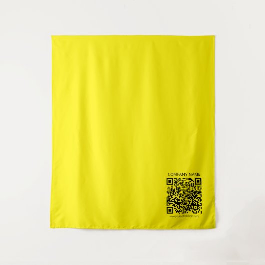 Tenture Créer un code QR | Facilement visible jaune vif no (Devant)