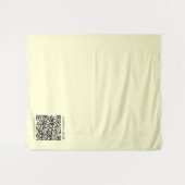 Tenture Créer un code QR | Jaune pâle (Devant (Horizontal))