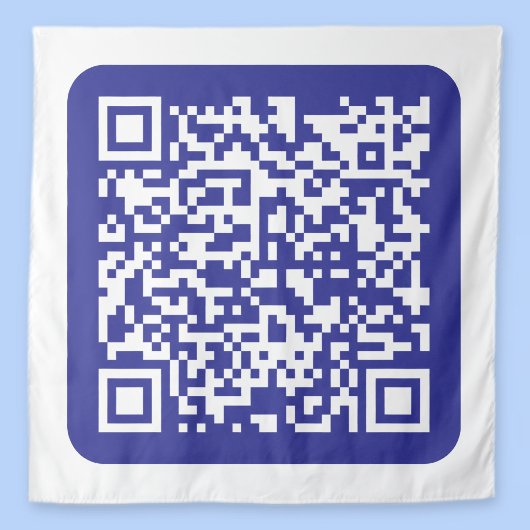 Tenture Créer un code QR scannable | Bleu foncé modifiable
