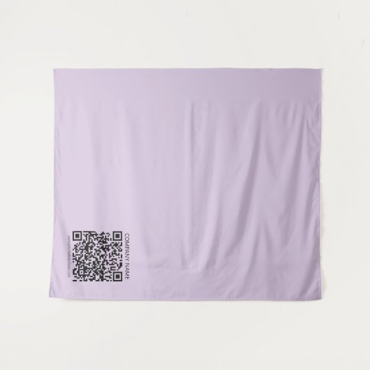 Tenture Créer un code QR | Violet lavande pâle (Devant (Horizontal))