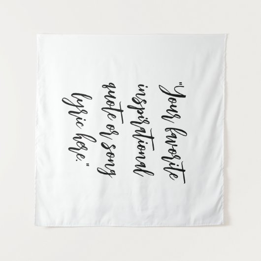 Tenture Créez votre propre calligraphie de devis (Devant (Horizontal))