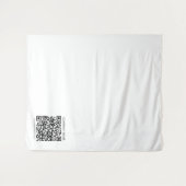 Tenture Créez votre propre code QR | Noir et Blanc (Devant (Horizontal))