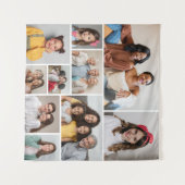 Tenture Créez votre propre collage de 10 photos (Devant (Horizontal))