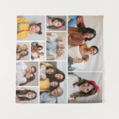 Tenture Créez votre propre collage de 10 photos (Devant (Horizontal))