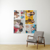 Tenture Créez votre propre collage de 8 photos (En situation (horizontale))