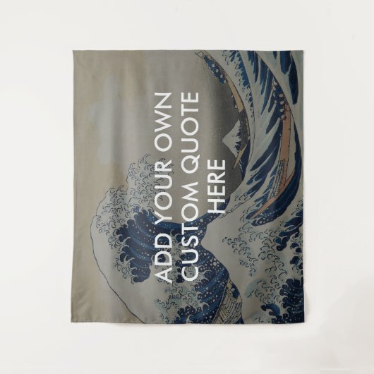 Tenture Créez votre propre devis de grande vague (Devant)