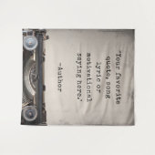 Tenture Créez votre propre devis de machine à écrire Vinta (Devant (Horizontal))