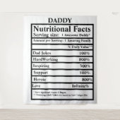 Tenture Créez votre propre Fête des pères de données nutri (Devant)
