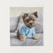 Tenture Créez votre propre monogramme vertical photo (Devant)