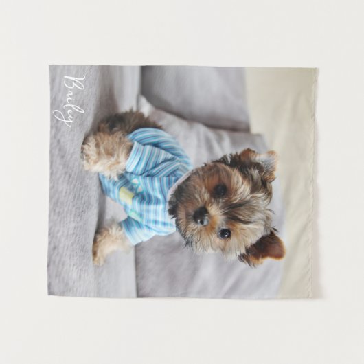 Tenture Créez votre propre monogramme vertical photo (Devant (Horizontal))