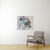 Tenture Créez votre propre monogramme vertical photo (En situation (horizontale))