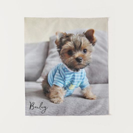 Tenture Créez votre propre monogramme vertical photo (Devant)