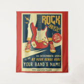 Tenture Créez votre propre musique Retro Rock (Devant)