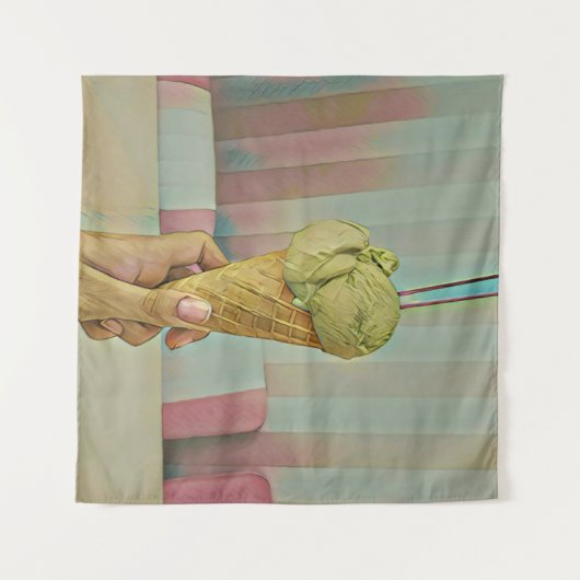 Tenture Crème glacée au chocolat (Devant (Horizontal))