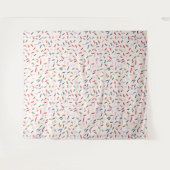 Tenture Crème glacée et arroses sucrées Un 1er anniversair (Devant (Horizontal))