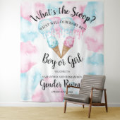 Tenture Crème glacée genre révéler la goutte arrière. tapi (En situation)