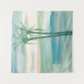 Tenture Crépuscule paisible tropical (Devant)