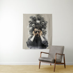 Tenture Cri Surréaliste – Peinture Abstraite Émotionnelle