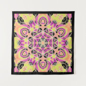 Tenture Crimson, mandala multicolore (Devant)