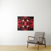 Tenture Crimson Symmetry (En situation (horizontale))