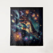 Tenture Cristal Céleste dans la galaxie Spacy de la paume (Devant)