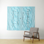 Tenture Cristaux Bleus Pailletés Mariage Élégant Personnal (En situation (horizontale))