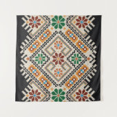 Tenture Crochet ukrainien : Motif artisanal ethnique. (Devant (Horizontal))