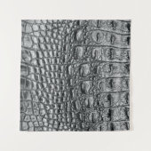 Tenture Crocodile Noir : Météo Noire Mystique (Devant (Horizontal))