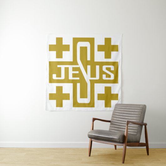 Tenture Croix de Jésus (En situation)
