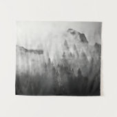 Tenture Croix sur les montagnes brumeuses (Devant (Horizontal))