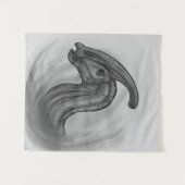 Tenture Croquis Parasaurolophus (Devant (Horizontal))