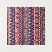 Tenture Croquis tribaux : motif aztèque dessiné à la main. (Devant (Horizontal))