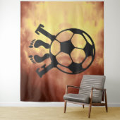 Tenture - Crowned Goal – Royal Passion for Footbal (En situation)