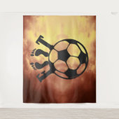 Tenture - Crowned Goal – Royal Passion for Footbal (Devant)