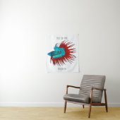Tenture Crowntail betta fish dessin animé (En situation)