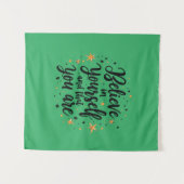 Tenture Croyez en vous-même Motivational Quote Design (Devant (Horizontal))