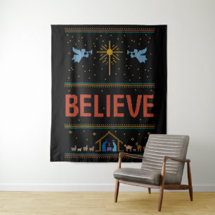 Tenture CROYEZ Noël Sweater Religieux Chrétien Dieu