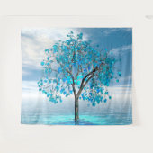 Tenture Crystal Blue Tree (Devant (Horizontal))