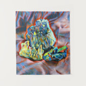 Tenture Crystal Gemstone Rocks Art Abstrait coloré (Devant)