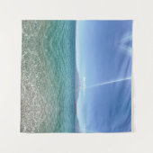 Tenture Crystal Water View Blue Sky Beach Vibe Paisible (Devant (Horizontal))