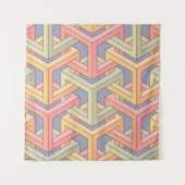Tenture Cubes. Seamless 3D pattern. Optical illusions. Mod (Devant)