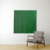 Tenture Cuir avec motif abstrait en vert. Abst (En situation)