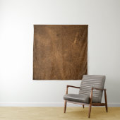 Tenture Cuir Brown vieilli : Texture classique (En situation (horizontale))