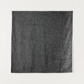 Tenture Cuir noir : texture de closeup transparente. (Devant (Horizontal))